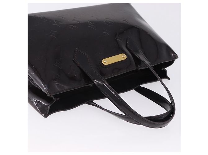 LOUIS VUITTON Monogram Vernis Wilshire PM Hand Bag Amarante M93641 Auth 200333 Bordò - vista 8
