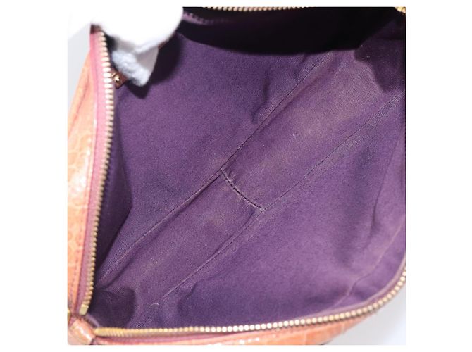 Borsa a tracolla Miu Miu in pelle goffrata marrone oro Auth 199420A D'oro - vista 11