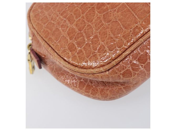 Borsa a tracolla Miu Miu in pelle goffrata marrone oro Auth 199420A D'oro - vista 15