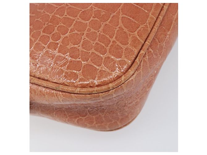Borsa a tracolla Miu Miu in pelle goffrata marrone oro Auth 199420A D'oro - vista 17