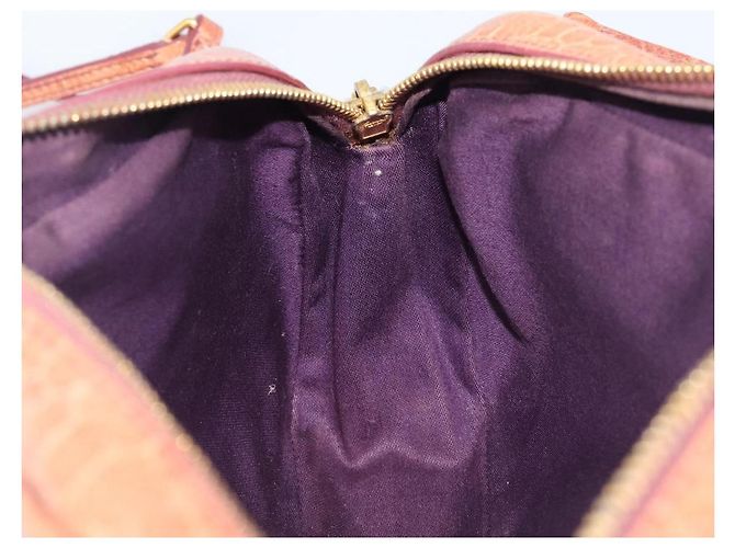 Borsa a tracolla Miu Miu in pelle goffrata marrone oro Auth 199420A D'oro - vista 20