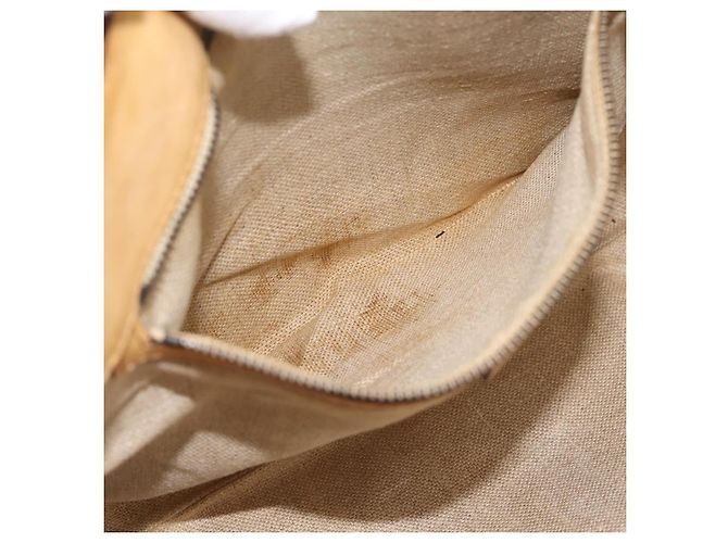 Borsa Tote Christian Dior in pelle beige Auth 201982 - vista 11