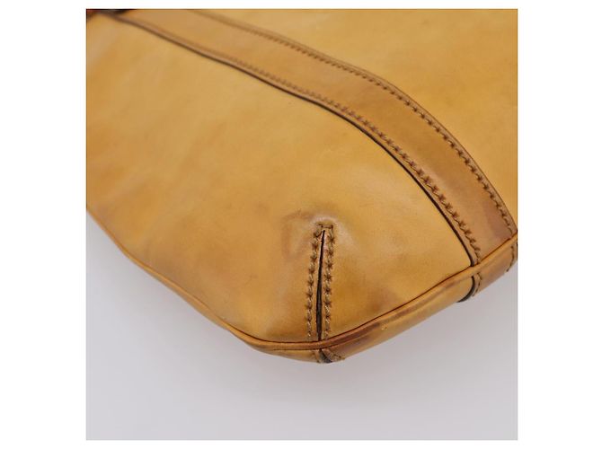 Borsa Tote Christian Dior in pelle beige Auth 201982 - vista 14