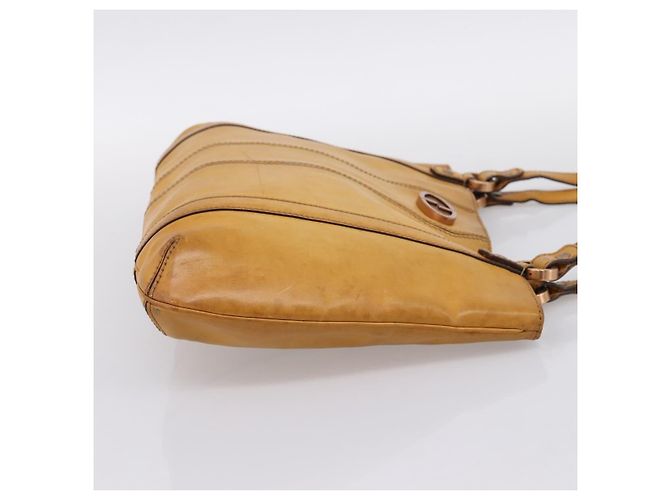 Borsa Tote Christian Dior in pelle beige Auth 201982 - vista 4