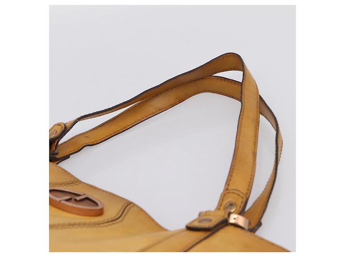 Borsa Tote Christian Dior in pelle beige Auth 201982 - vista 8