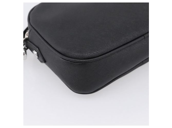 Borsa a tracolla Vivienne Westwood PVC Black Silver Auth am12513V Nero Argento - vista 15