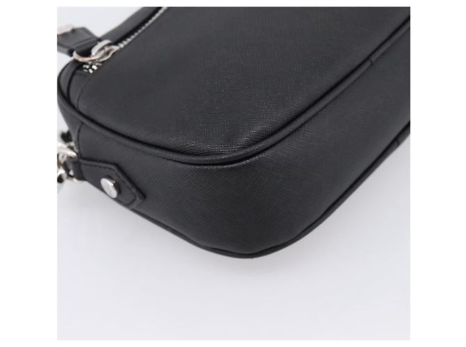 Borsa a tracolla Vivienne Westwood PVC Black Silver Auth am12513V Nero Argento - vista 17