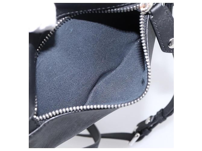 Borsa a tracolla Vivienne Westwood PVC Black Silver Auth am12513V Nero Argento - vista 24