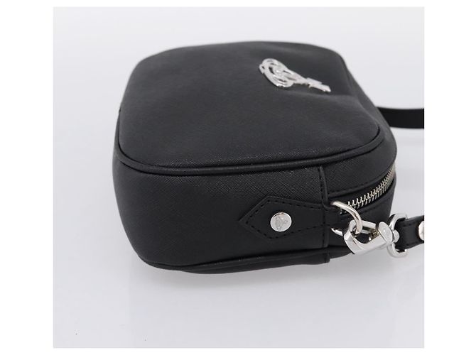 Borsa a tracolla Vivienne Westwood PVC Black Silver Auth am12513V Nero Argento - vista 4