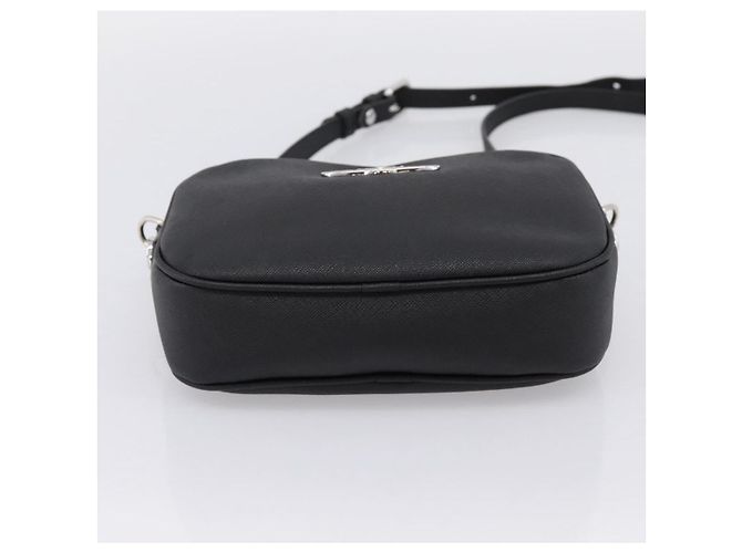 Borsa a tracolla Vivienne Westwood PVC Black Silver Auth am12513V Nero Argento - vista 5