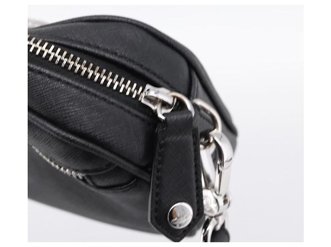 Borsa a tracolla Vivienne Westwood PVC Black Silver Auth am12513V Nero Argento - vista 9