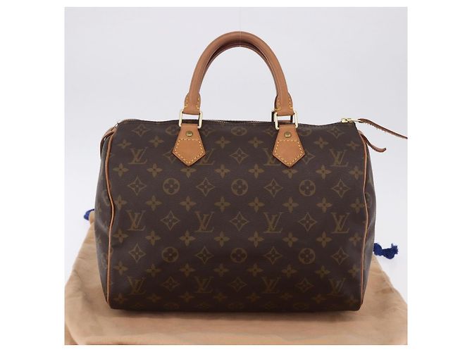LOUIS VUITTON Monogram Speedy 30 Hand Bag M41526 LV Auth 200508SAV Monogramma - vista 12