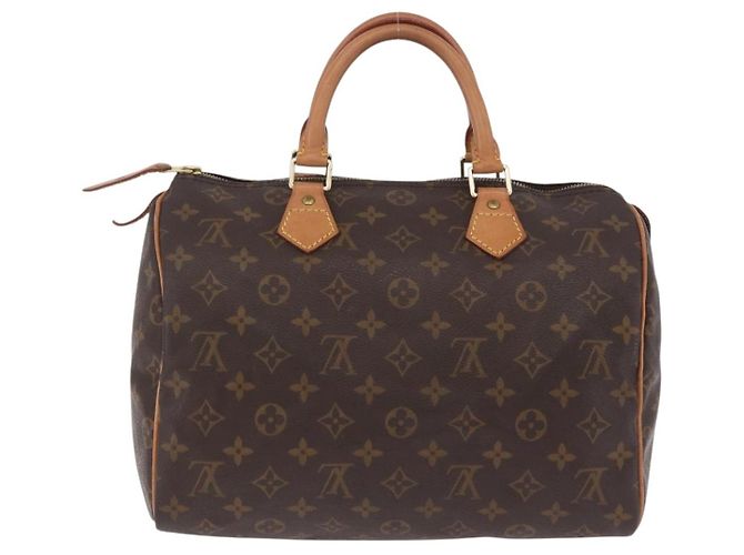 LOUIS VUITTON Monogram Speedy 30 Hand Bag M41526 LV Auth 200508SAV Monogramma - vista 2