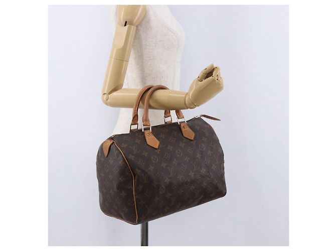 LOUIS VUITTON Monogram Speedy 30 Hand Bag M41526 LV Auth 200508SAV Monogramma - vista 23