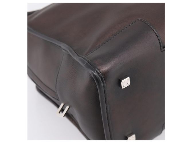 Borsa a mano LOEWE Amazona 36 in pelle Bronze Silver Auth 201931V Argento Bronzo - vista 14