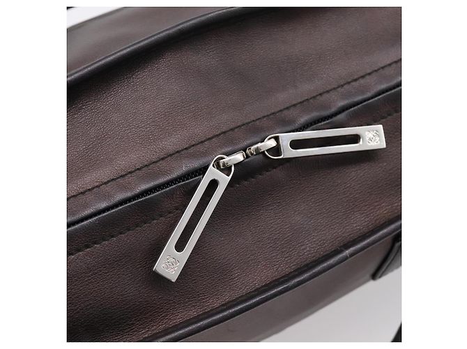 Borsa a mano LOEWE Amazona 36 in pelle Bronze Silver Auth 201931V Argento Bronzo - vista 17