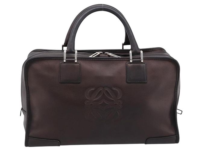 Borsa a mano LOEWE Amazona 36 in pelle Bronze Silver Auth 201931V Argento Bronzo - vista 2