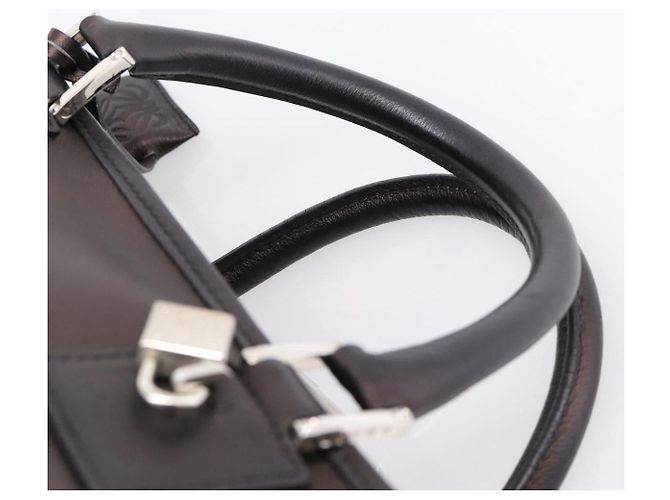 Borsa a mano LOEWE Amazona 36 in pelle Bronze Silver Auth 201931V Argento Bronzo - vista 8