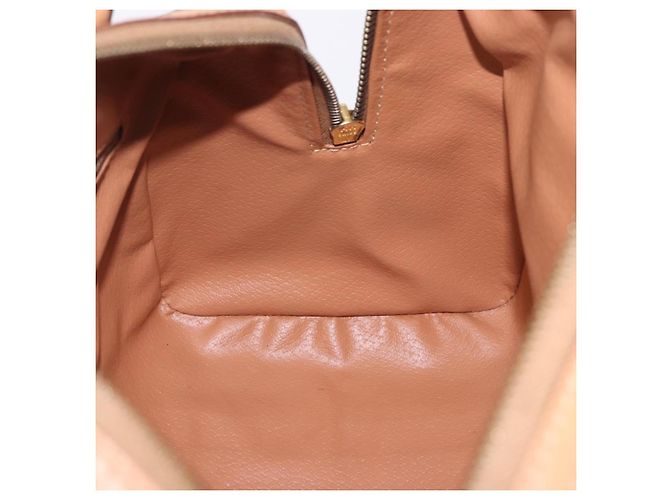 Edge Céline Borsa a mano CELINE Macadam Canvas PVC Leather 2way Brown Gold Auth 199479V Marrone D'oro - vista 20