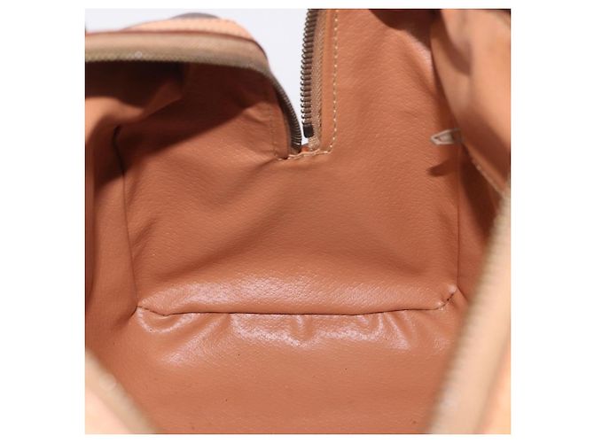 Edge Céline Borsa a mano CELINE Macadam Canvas PVC Leather 2way Brown Gold Auth 199479V Marrone D'oro - vista 21