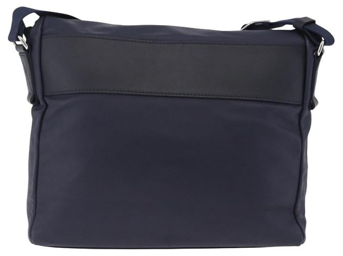 LOUIS VUITTON LV Cup V Line Cross Bag Leather Navy Silver M50443 LV Auth ka5969A Silber Marineblau - Ansicht 2