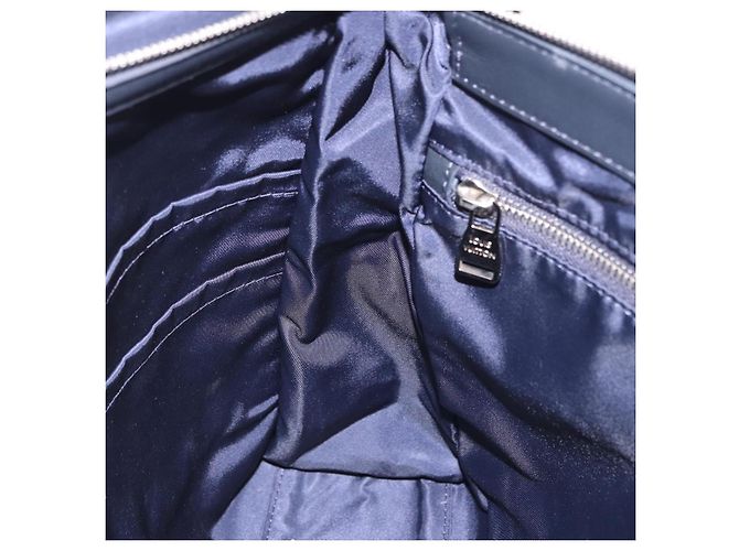 LOUIS VUITTON LV Cup V Line Cross Bag Leather Navy Silver M50443 LV Auth ka5969A Silber Marineblau - Ansicht 21