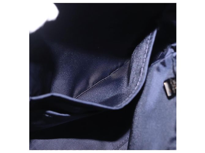 LOUIS VUITTON LV Cup V Line Cross Bag Leather Navy Silver M50443 LV Auth ka5969A Silber Marineblau - Ansicht 23