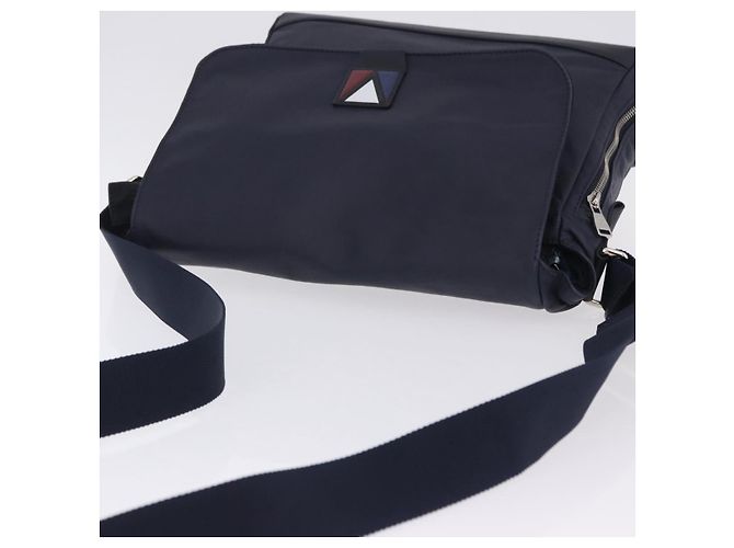 LOUIS VUITTON LV Cup V Line Cross Bag Leather Navy Silver M50443 LV Auth ka5969A Silber Marineblau - Ansicht 6