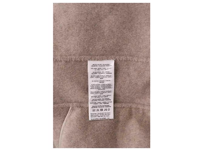 Autre Marque Abrigo Notshy de lana beige S - vista 6