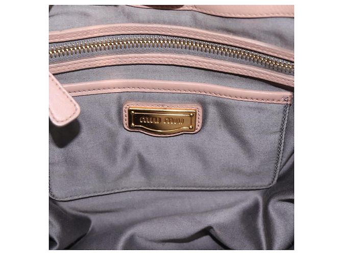 Miu Miu Handtasche Leder 2way Rosa Gold Auth 202002V Pink Golden - Ansicht 20