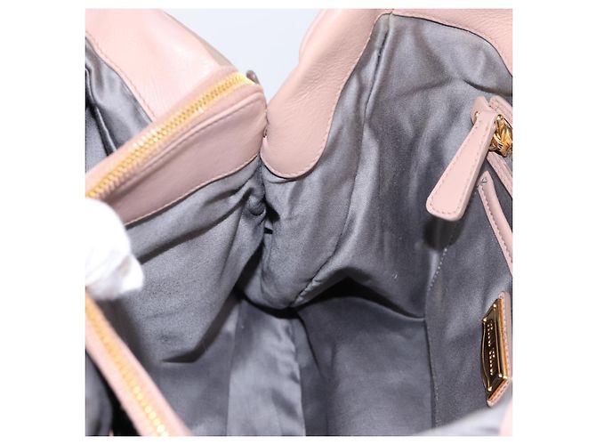 Miu Miu Handtasche Leder 2way Rosa Gold Auth 202002V Pink Golden - Ansicht 22
