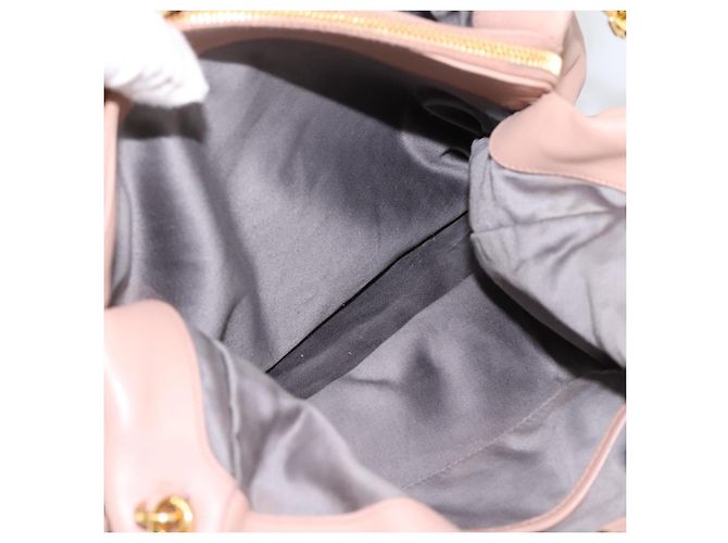 Miu Miu Handtasche Leder 2way Rosa Gold Auth 202002V Pink Golden - Ansicht 26