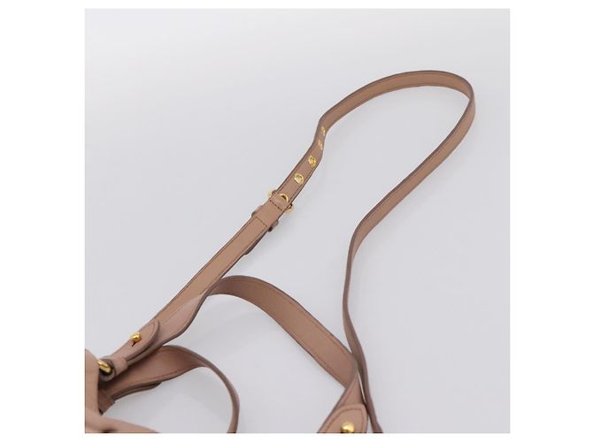 Miu Miu Handtasche Leder 2way Rosa Gold Auth 202002V Pink Golden - Ansicht 9