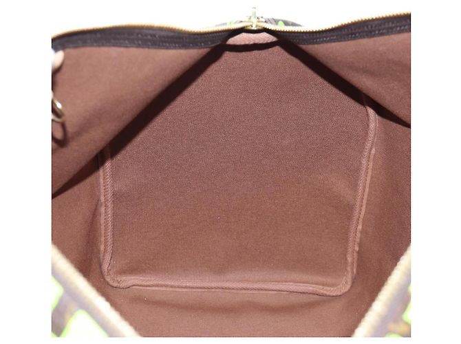 LOUIS VUITTON Graffiti Keepall 50 Boston Bag Vert M93700 LV Auth yk20877SM Verde chiaro Monogramma - vista 22