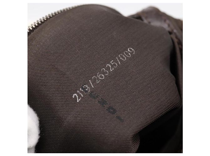 Borsa a tracolla FENDI Zucca Canvas Mamma Baguette Marrone Argento Auth 199802V - vista 11