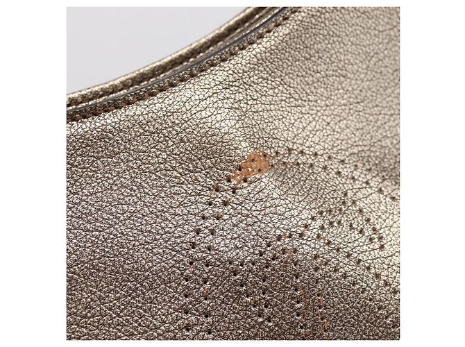 Borsa a mano CARTIER Marcello in pelle dorata Auth 201954 D'oro - vista 10
