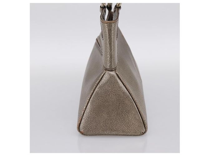 Borsa a mano CARTIER Marcello in pelle dorata Auth 201954 D'oro - vista 3
