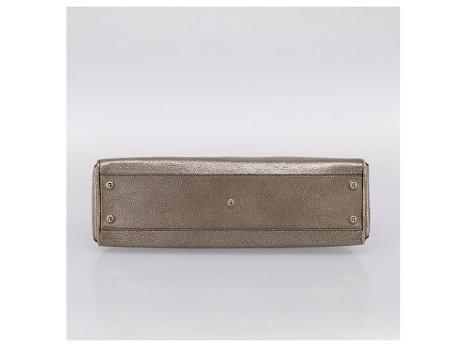 Borsa a mano CARTIER Marcello in pelle dorata Auth 201954 D'oro - vista 5
