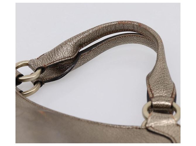Borsa a mano CARTIER Marcello in pelle dorata Auth 201954 D'oro - vista 8