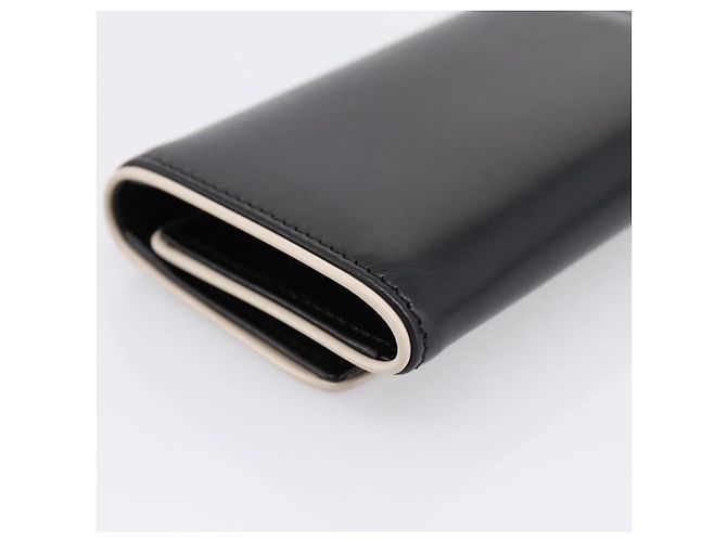PRADA Key Case Leather Black Silver Auth bs36853 Silvery - view 16