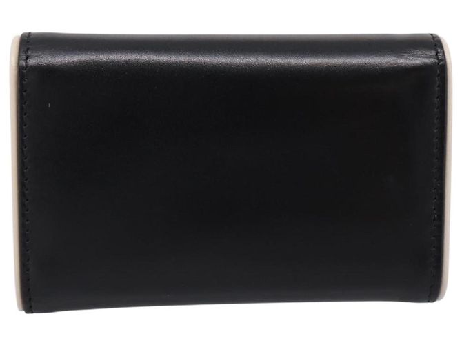 PRADA Key Case Leather Black Silver Auth bs36853 Silvery - view 2