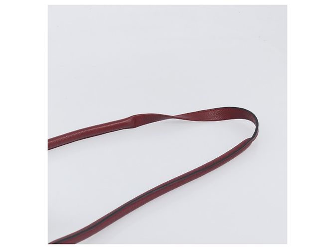 Chloé Borsa Chloe Paraty in pelle 2way Bordeaux Gold Auth BA15119 D'oro Bordò - vista 15