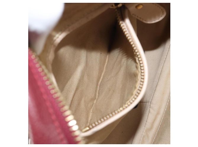 Chloé Borsa Chloe Paraty in pelle 2way Bordeaux Gold Auth BA15119 D'oro Bordò - vista 24