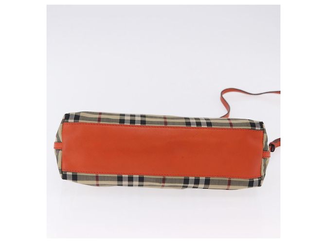 Borsa a tracolla BURBERRY Nova Check Canvas Beige Gold Auth ka5963A D'oro - vista 6