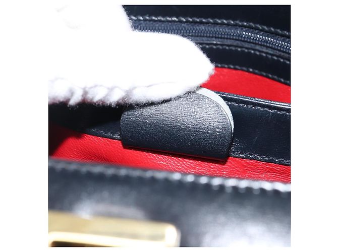Borsa GUCCI in pelle nera e oro 000 1448 1269 Auth 199097V Nero D'oro - vista 12