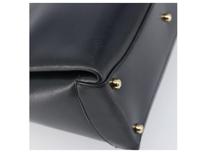 Borsa GUCCI in pelle nera e oro 000 1448 1269 Auth 199097V Nero D'oro - vista 16