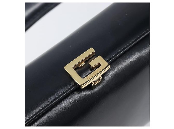 Borsa GUCCI in pelle nera e oro 000 1448 1269 Auth 199097V Nero D'oro - vista 17