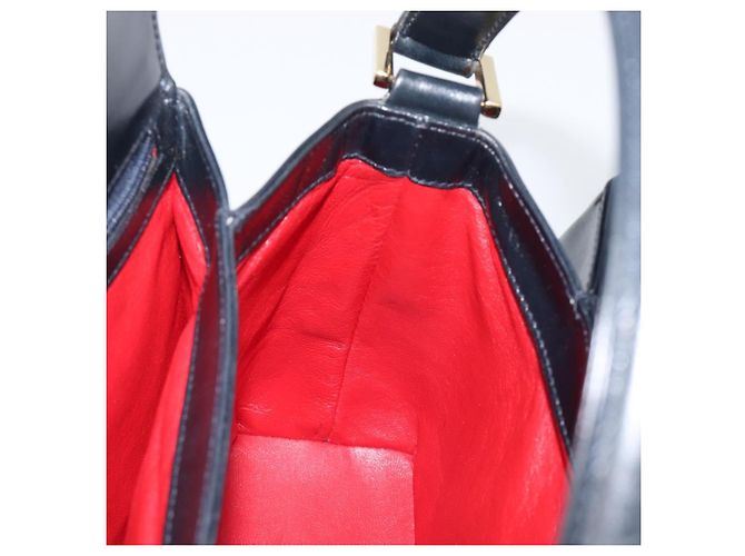 Borsa GUCCI in pelle nera e oro 000 1448 1269 Auth 199097V Nero D'oro - vista 19