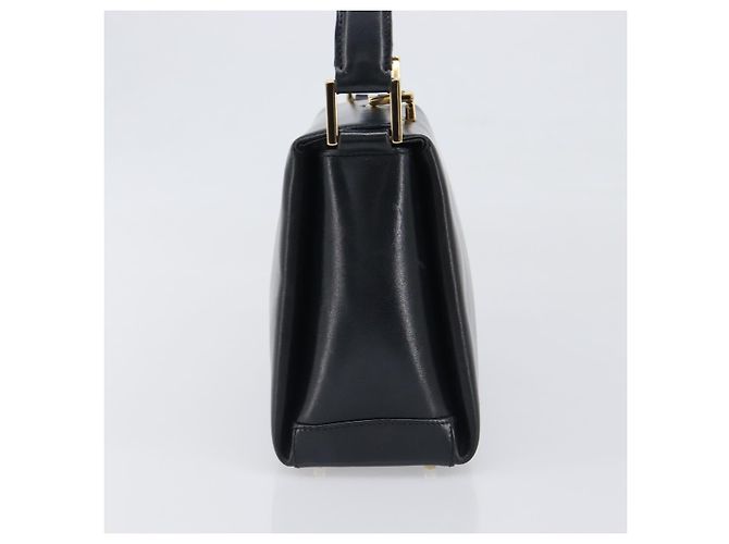 Borsa GUCCI in pelle nera e oro 000 1448 1269 Auth 199097V Nero D'oro - vista 4