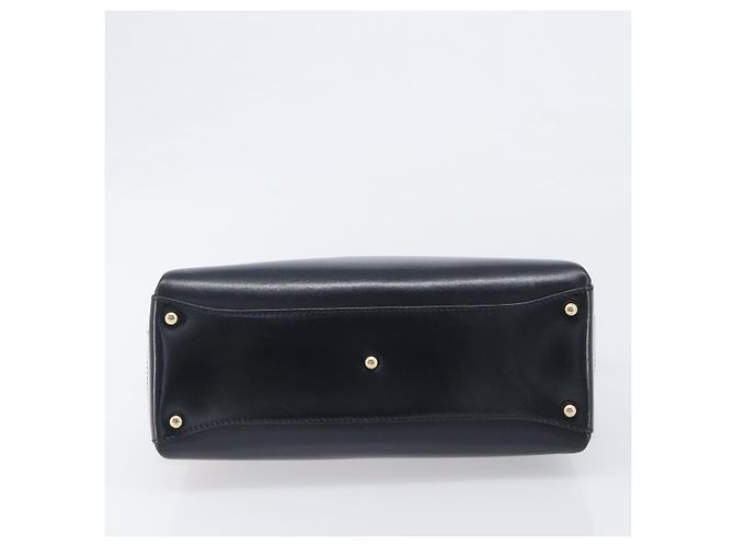 Borsa GUCCI in pelle nera e oro 000 1448 1269 Auth 199097V Nero D'oro - vista 5